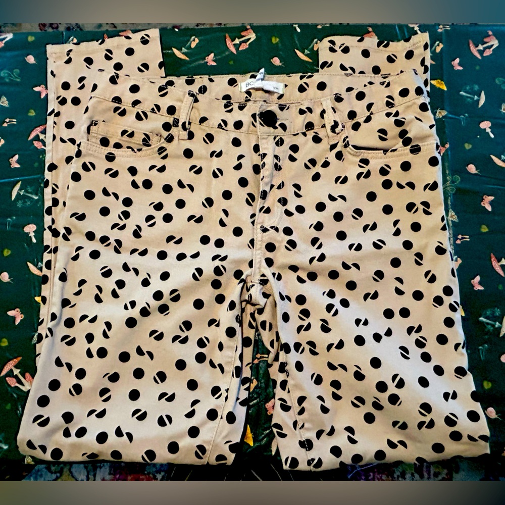 BCBGeneration Jasper Polka Dot slim leg pants size 29